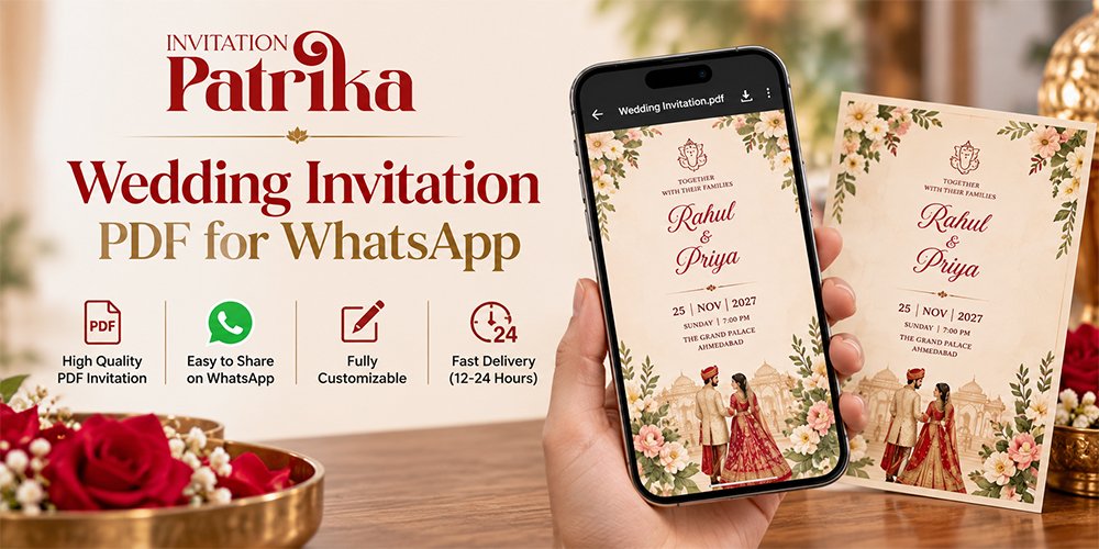 Wedding Invitation PDF for WhatsApp or Video: Which Format Is Better?