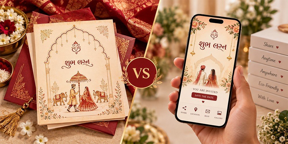 Digital Kankotri vs Traditional Kankotri: Which Wedding Invitation Is Better for Gujarati Families?