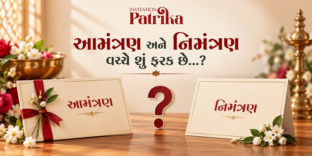 આમંત્રણ અને નિમંત્રણ વચ્ચે શું ફરક છે? સરળ સમજૂતી